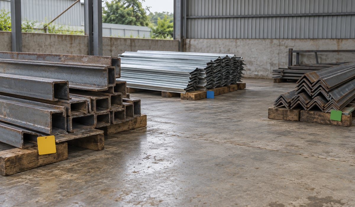 Các nhóm vật tư tách riêng với thẻ nhận diện minh họa — minh họa AI